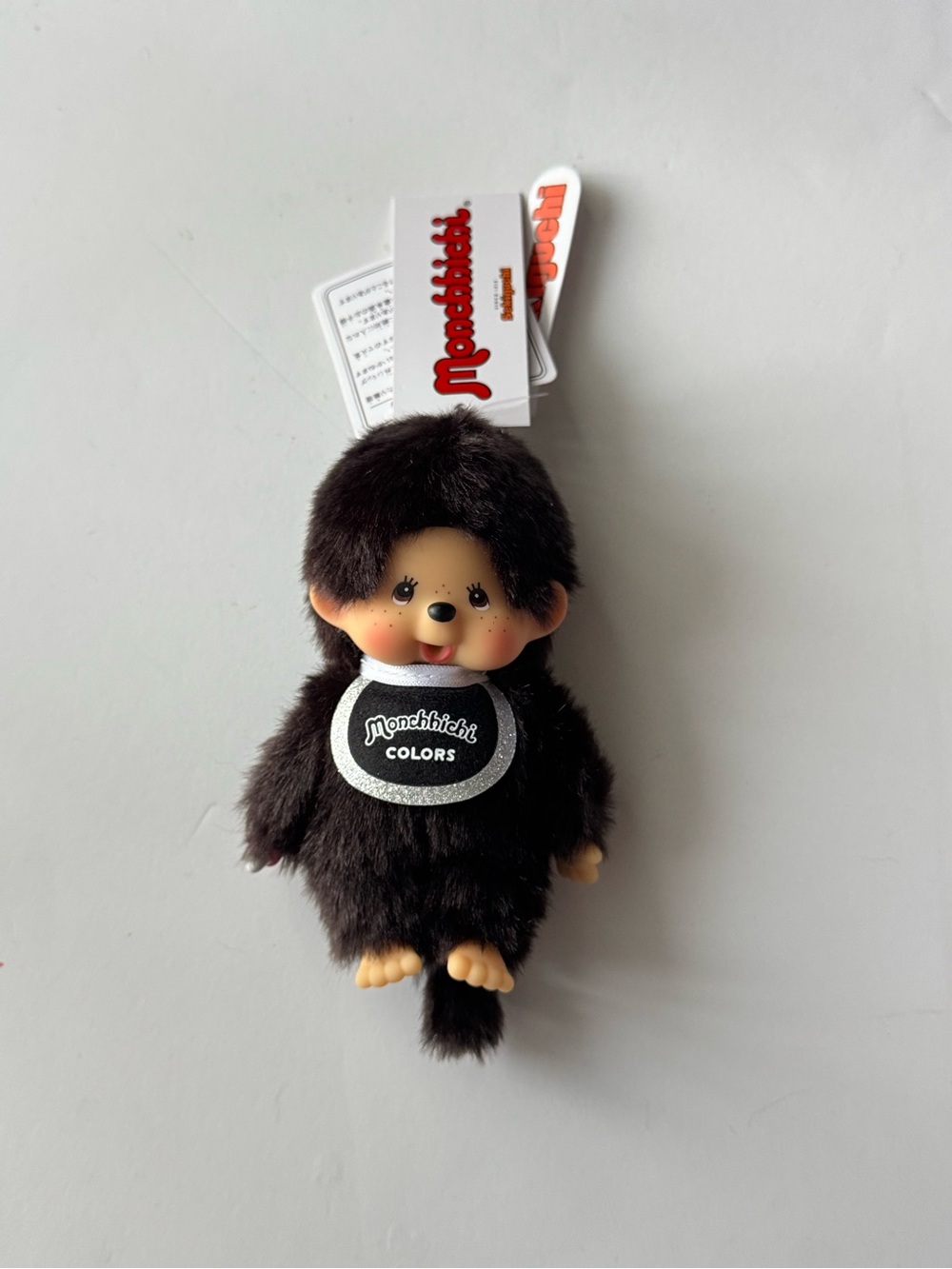 Monchhichi Colors Black Plush Keychain